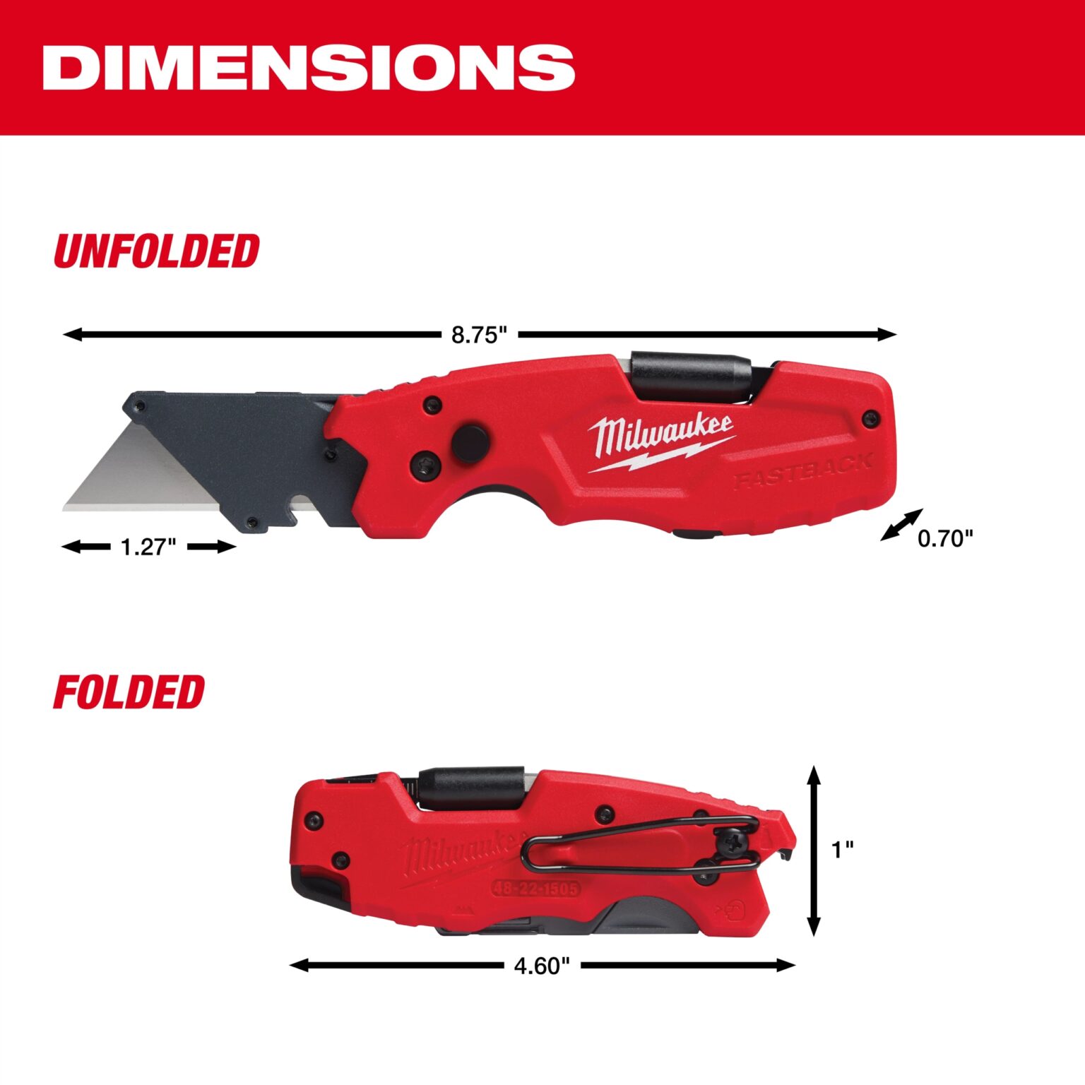 Milwaukee coltello pieghevole Fastback Compact (Multiplos de 6uds) - Fastback Compact Flip