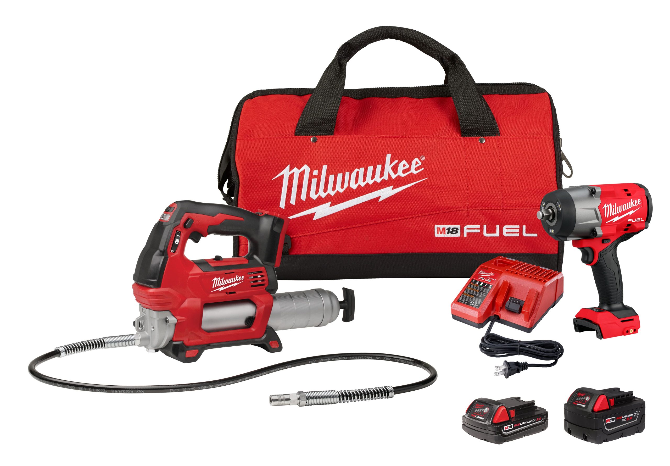 Kit llave de impacto de 1/2 - engrasadora M18 FUEL 1/2 Milwaukee 2967-22GG - Imagen 2