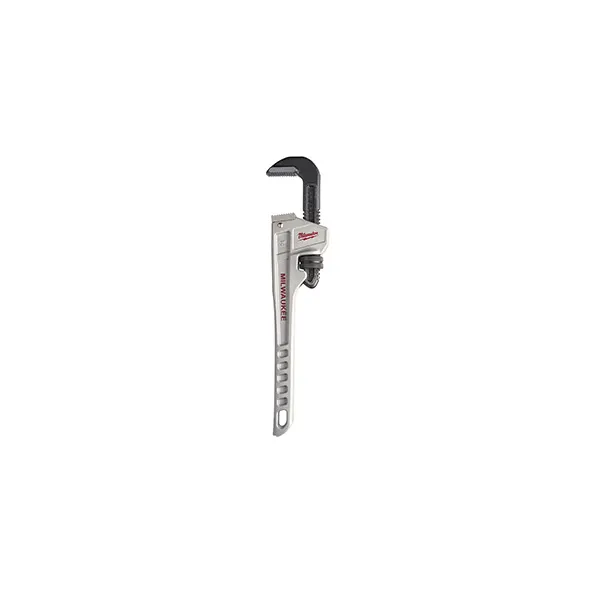 Clé à Tuyaux Milwaukee En Aluminium - 305 Mm, Mâchoire Overmite, Double Ressort, Poignée Ergonomique