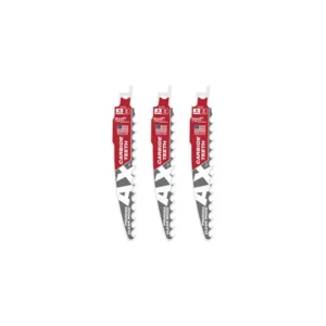 Hoja Sawzall 6" y 3" dientes para madera Milwaukee 48-00-5331