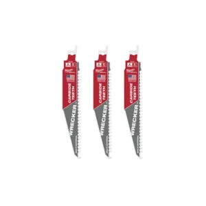 Hoja Sawzall de 6" con dientes de carburo Milwaukee 48-00-5341