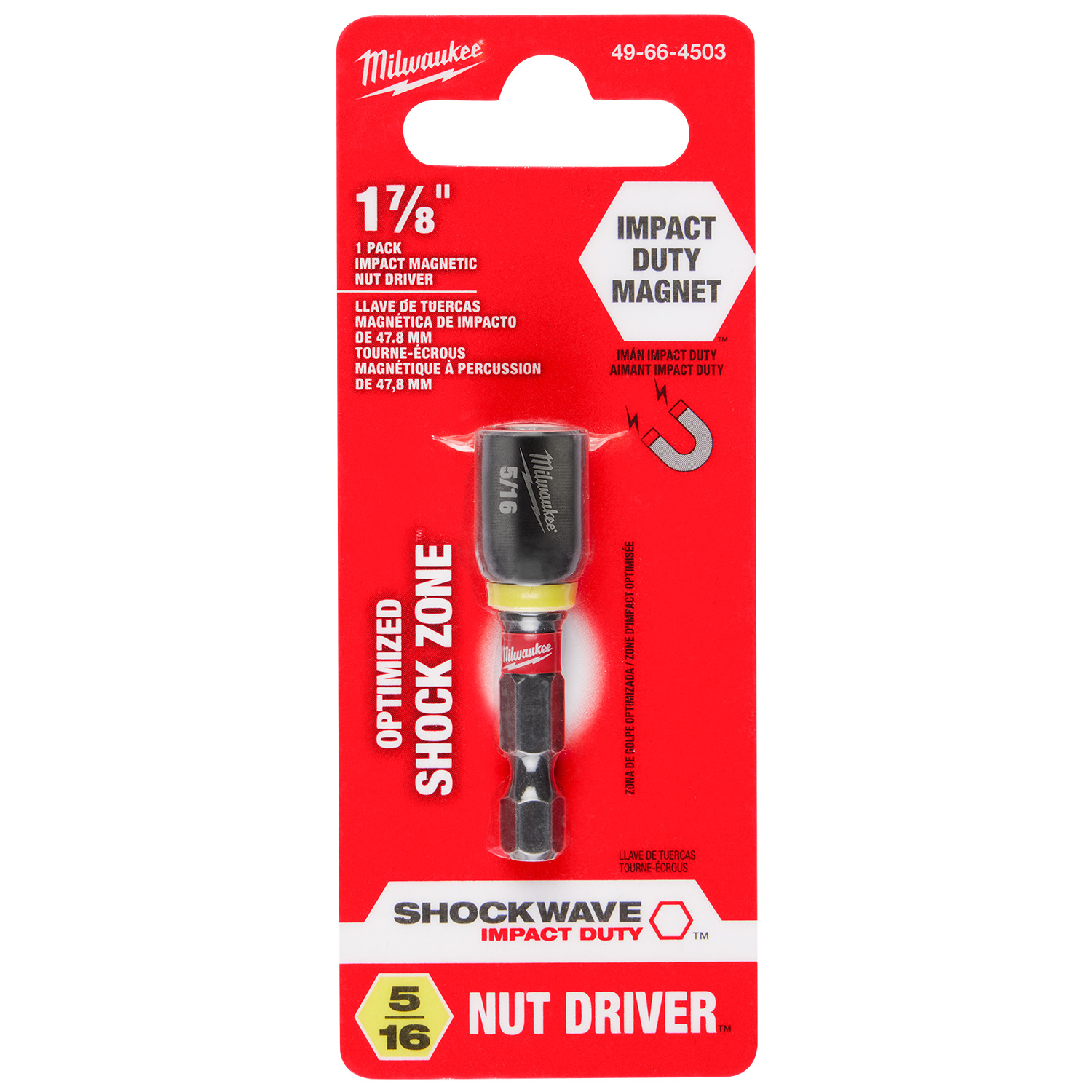 Destornillador Shockwave 5/16" x 1-7/8" Milwaukee 49-66-4503 - Imagen 4