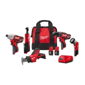 Kit de 5 herramientas inalámbrico M12 Milwaukee 2498-25