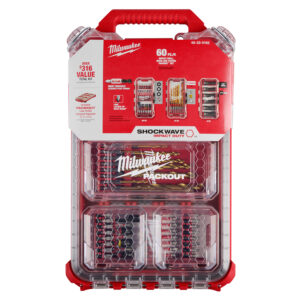 Set 60 Brocas y Puntas + caja Packout  48-32-5162 Milwaukee