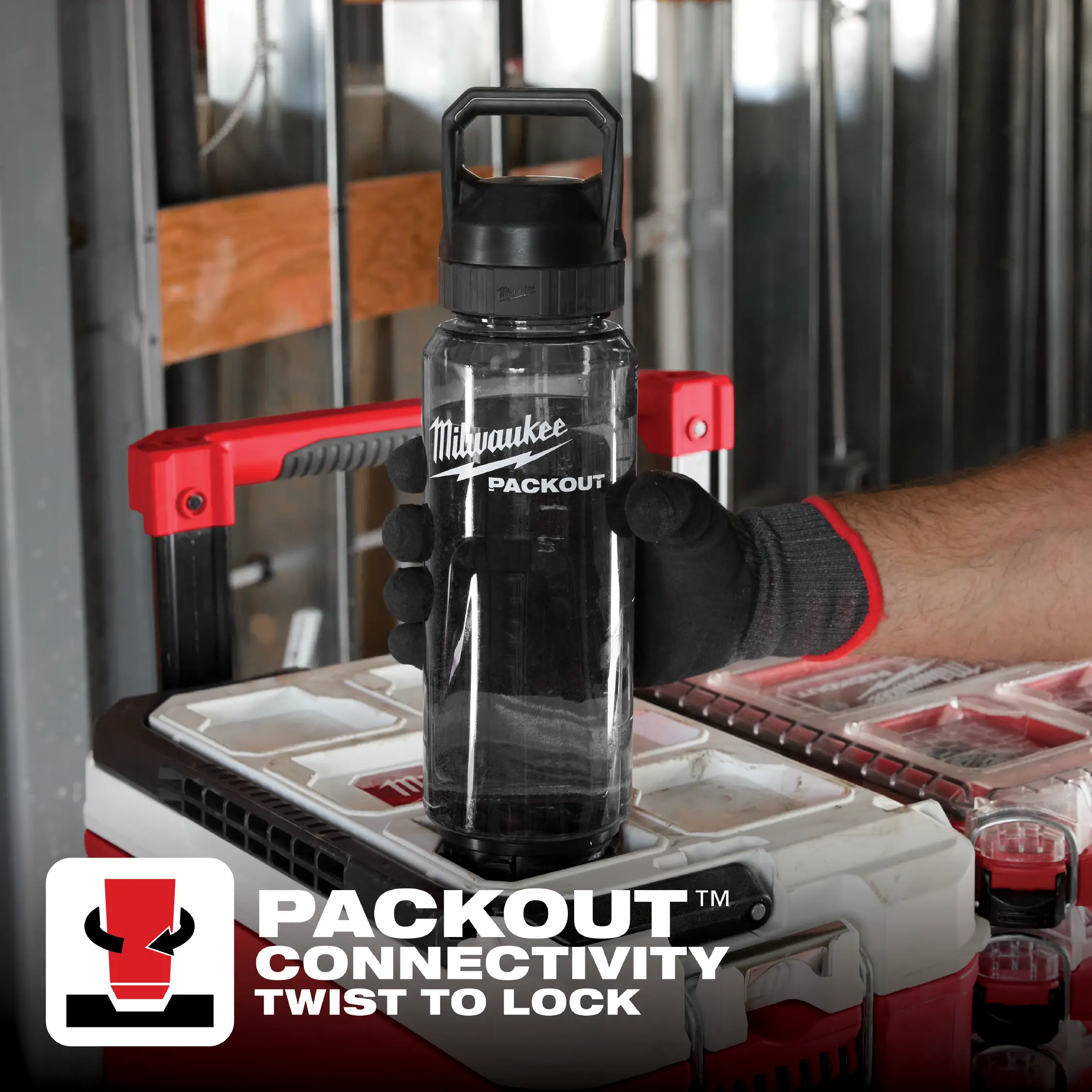 Botella con tapa de boca ancha PACKOUT de 34 oz 48-22-8372B Milwaukee - Imagen 5