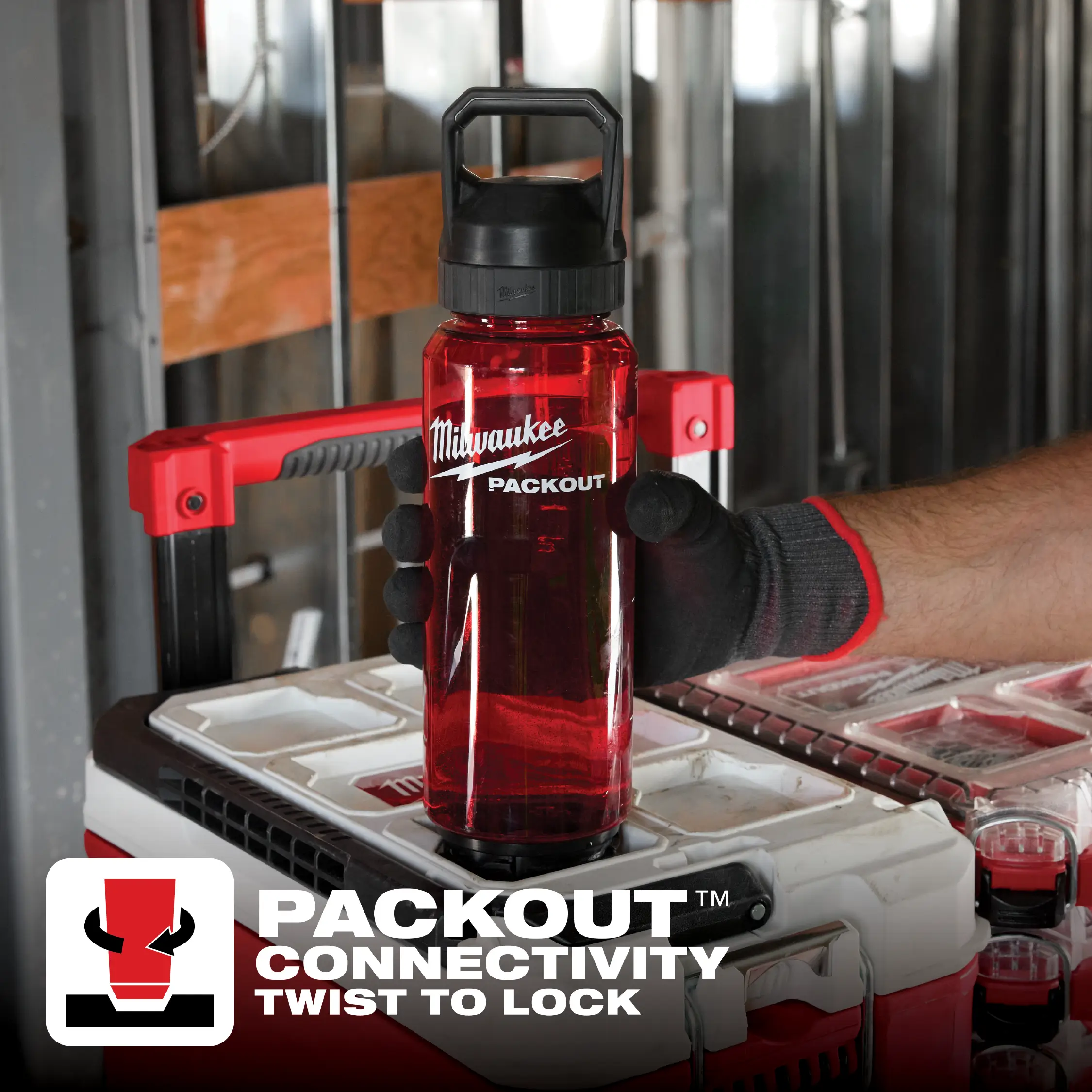 Botella con tapa de boca ancha PACKOUT de 34 oz 48-22-8372R Milwaukee - Imagen 4