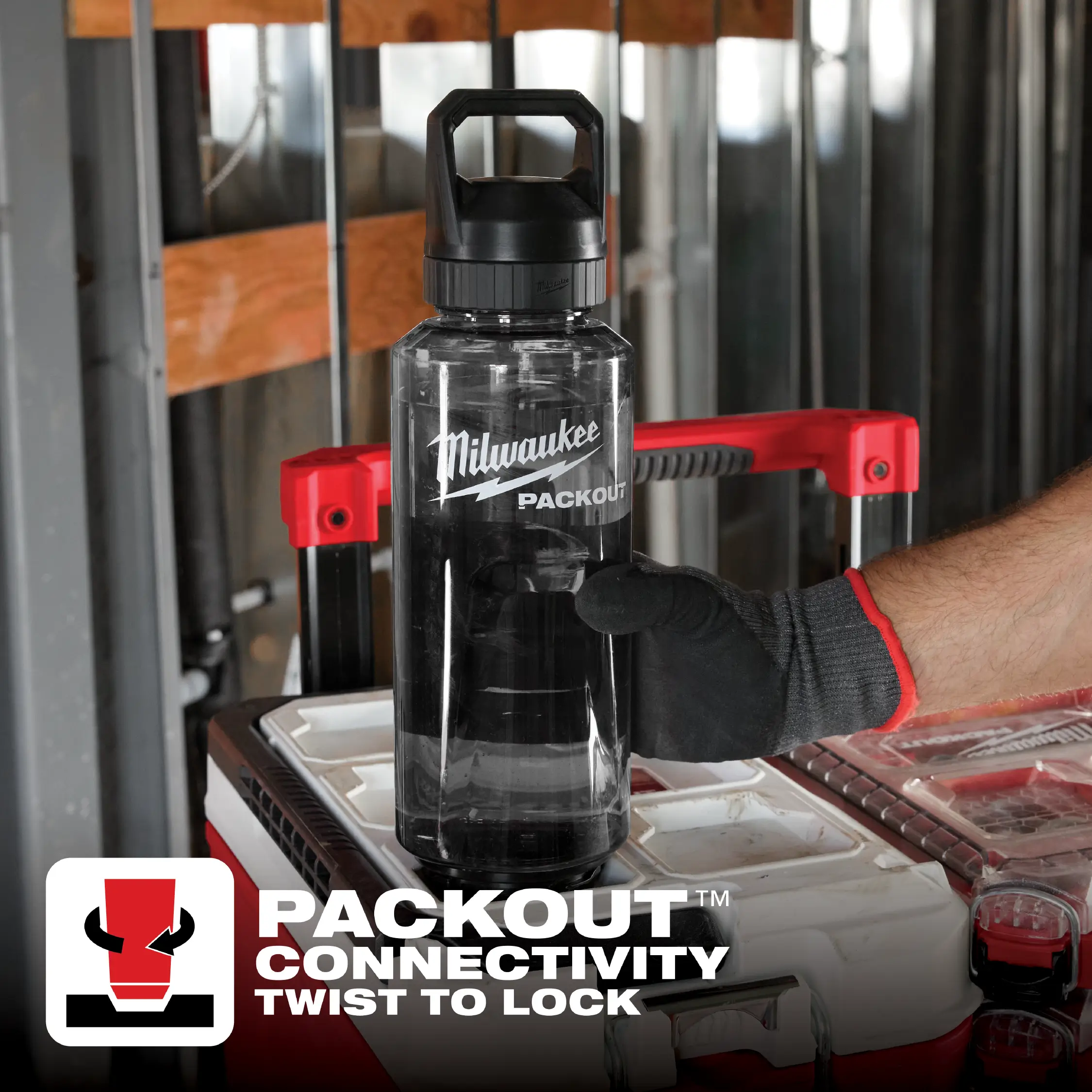 Botella con tapa de boca ancha PACKOUT de 48 oz 48-22-8373B Milwaukee - Imagen 4