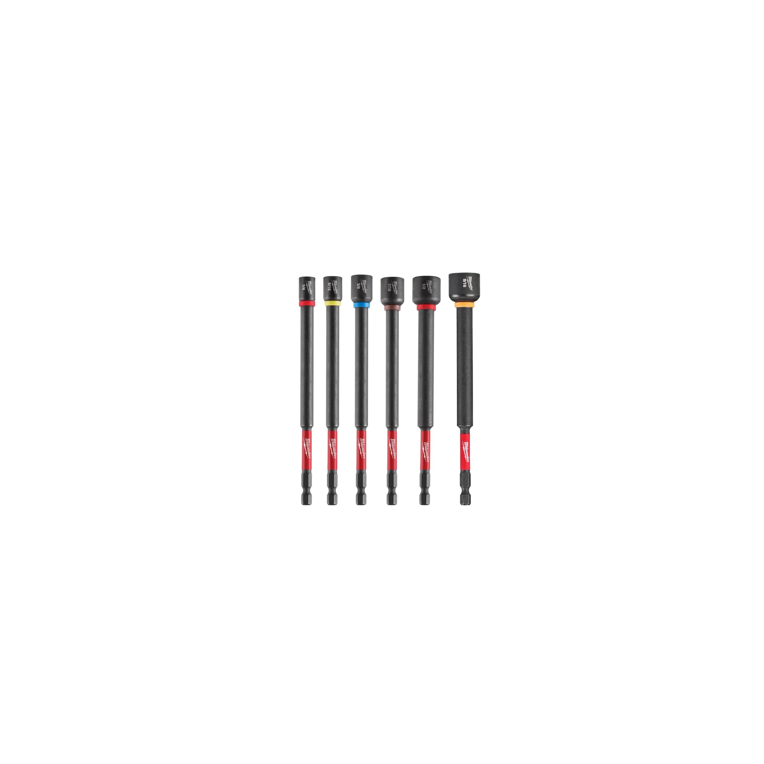 Juego de 6 destornilladores magnéticos para tuercas Shockwave de 6" Milwaukee 49-66-4567