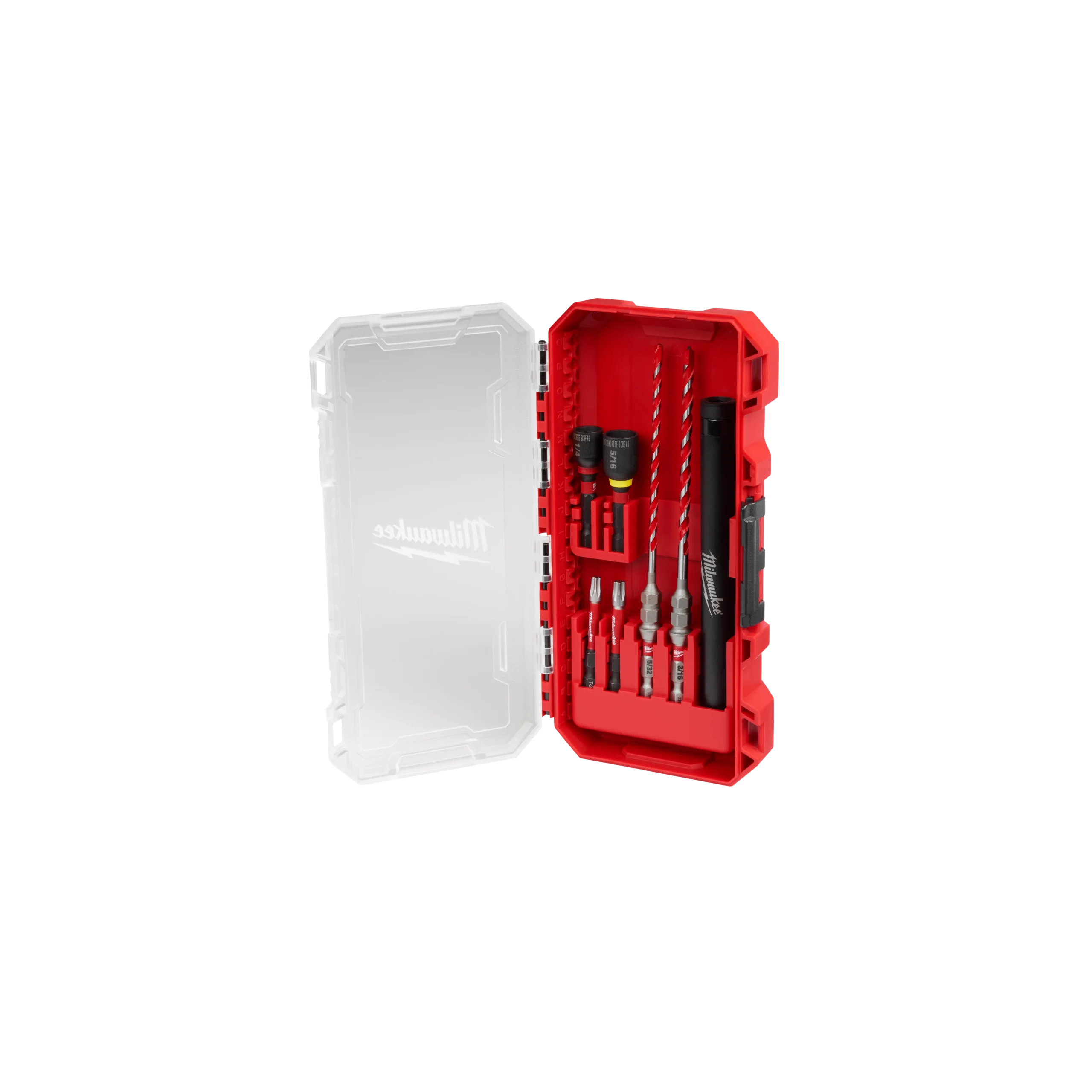Juego 7 brocas de carburo para taladro percutor de impacto SHOCKWAVE para instalación de tornillos en hormigón 48-20-9097 Milwaukee
