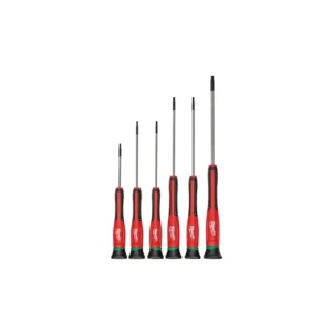 Juego de 6 destornilladores de precisión TORX con estuche 48-22-2610 Milwaukee