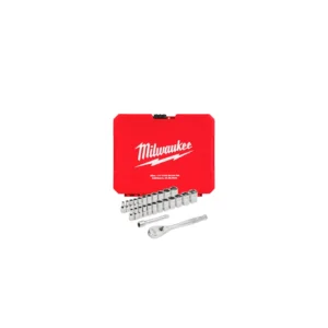 Juego 25 piezas de llaves métricas y Sae de 1/4 Milwaukee 48-22-9044