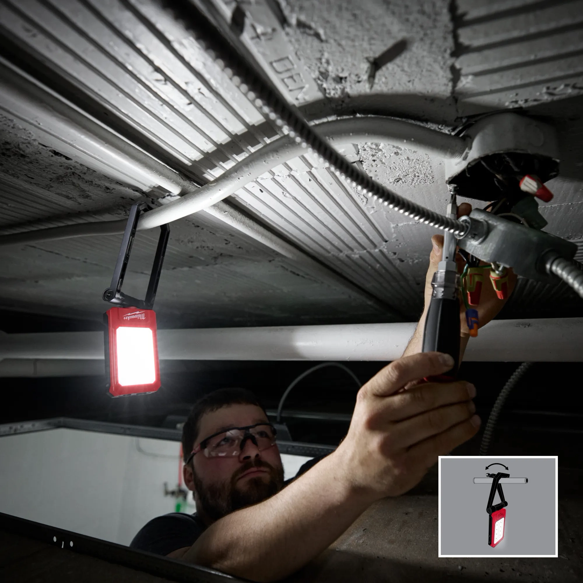 Lámpara de trabajo magnética recargable Milwaukee 2013R Milwaukee - Imagen 3