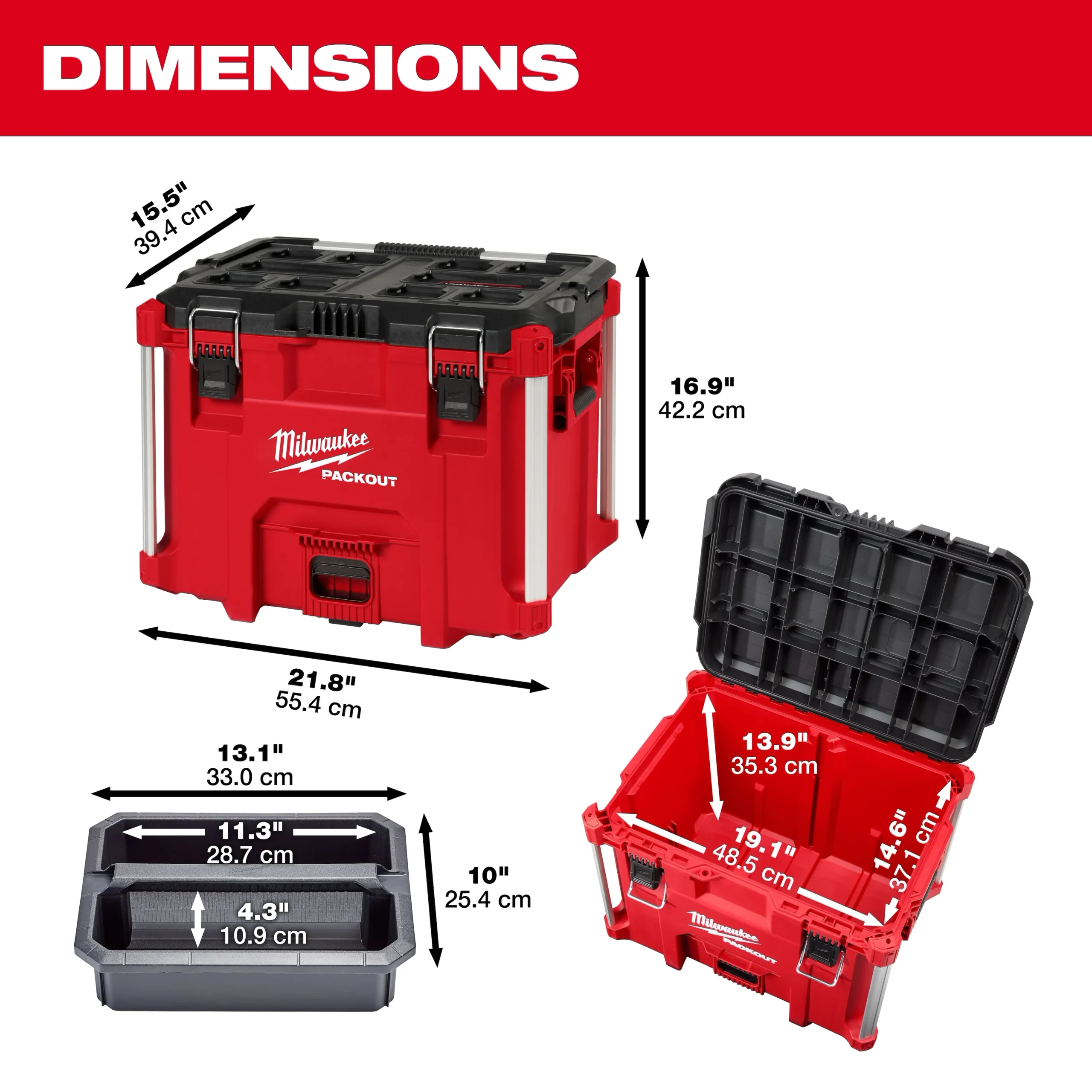 Caja de herramientas PACKOUT XL 48-22-8423 Milwaukee - Imagen 4