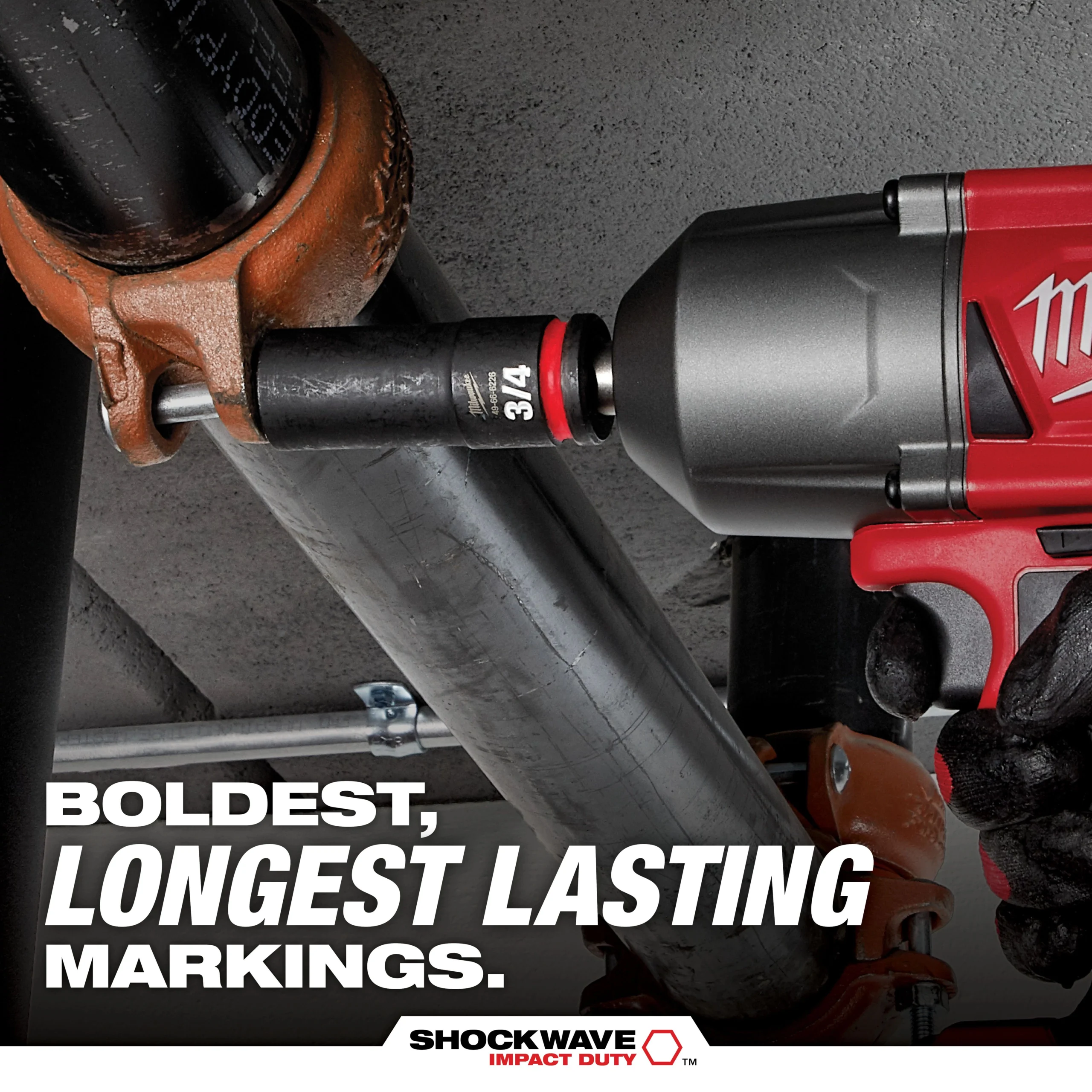 Juego de 14 piezas de Dados métricos profundos de 6 puntas SHOCKWAVE Impact Duty de 1/2" Milwaukee 49-66-7014 - Imagen 3