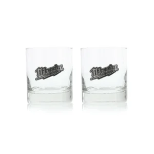 Pack de 2 vasos Whiskeros con logo de metal Milwaukee MK-55576