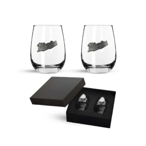 Pack de 2 vasos de vino con logo de metal Milwaukee MK-55575