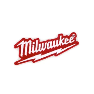 Parche bordado de color rojo y blanco Milwaukee MK-55573