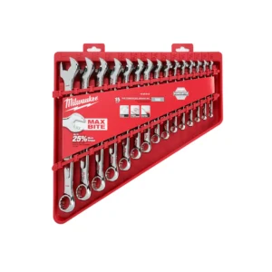 Juego de llaves punta corona 15 pzs en pulgadas Milwaukee 48-22-9415