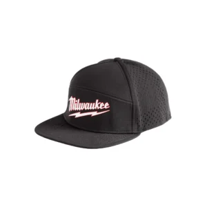 Jockey snapback de visera plana negra Milwaukee M771B