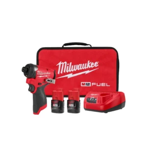 Kit de destornillador de impacto hexagonal M12 FUEL de 1/4" Milwaukee 3453-22